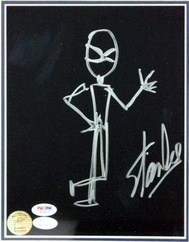 Stan Lee Signed & Framed 8x10 Handdrawn Spiderman Sketch JSA & PSA