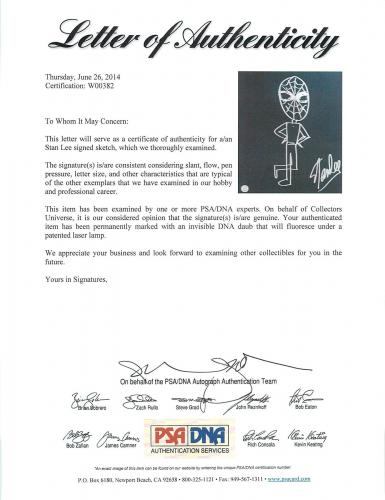 Stan Lee Signed 16x20 Canvas w/ Spider-man Sketch PSA/DNA #W00382