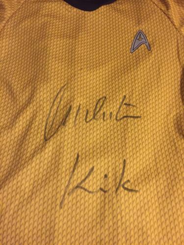 William Shatner Signed Star Trek Shirt W/ Kirk Inscribed Bas Beckett Authentic 3