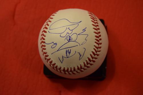 Angus Young Signed Autographed MLB Baseball AC/DC PSA/DNA COA w/ RARE SKETCH