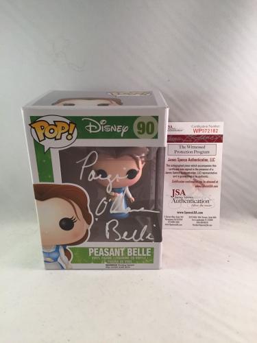 Paige O'hara Beauty And The Beast Signed Disney Peasant Belle Funko Pop Jsa