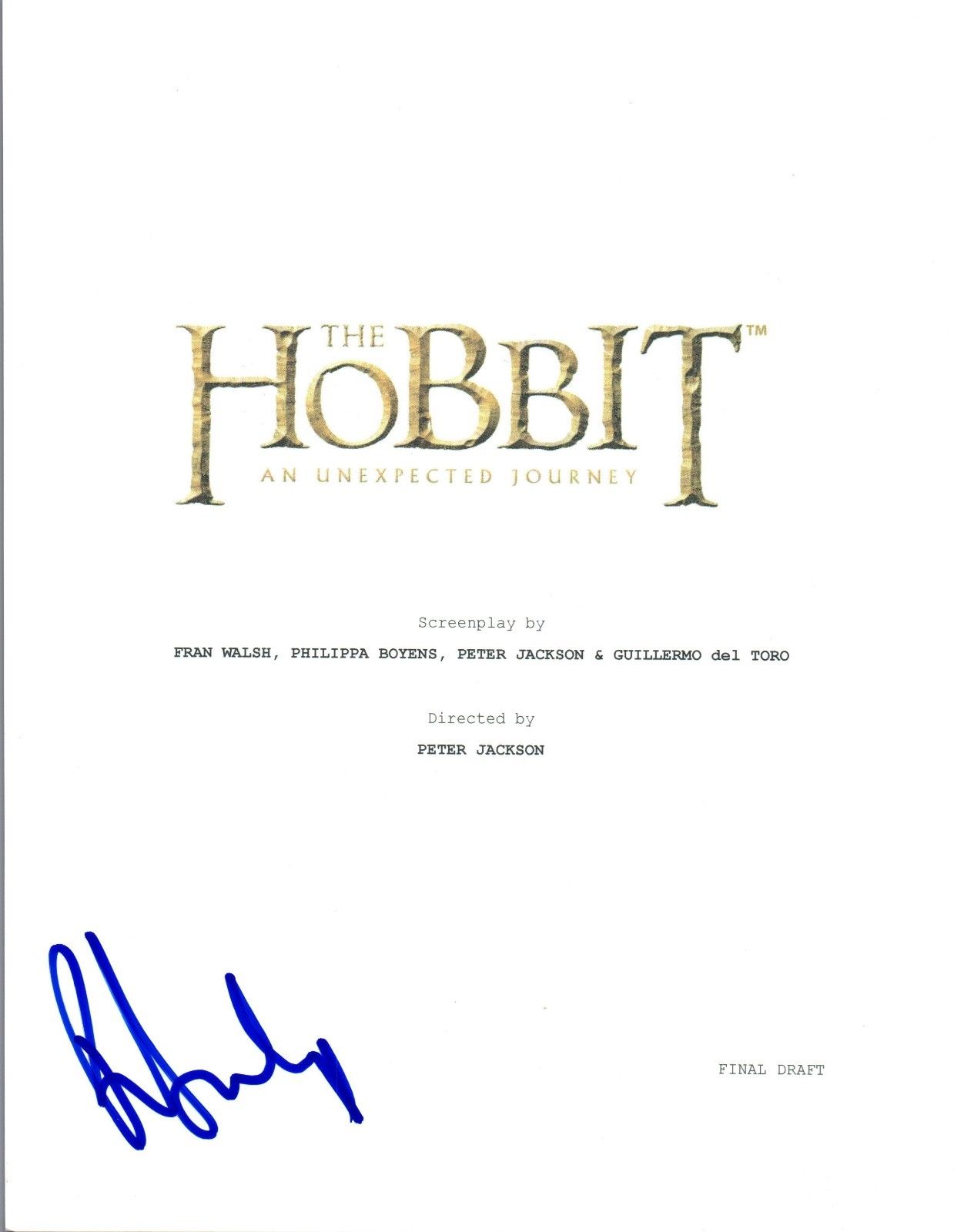 the hobbit unexpected journey script pdf