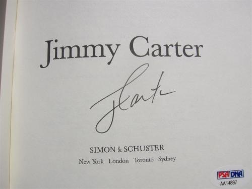 Jimmy Carter signed book Beyond the White House 1st Print PSA/DNA Authentic