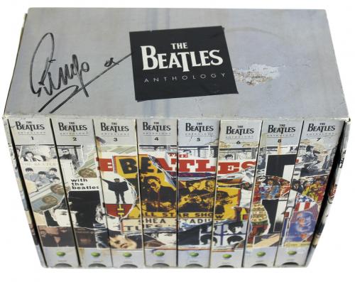 Ringo Starr The Beatles Signed The Beatles Anthology VHS Box Set BAS #A06759