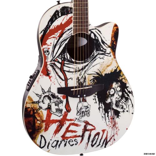 Ovation Celebrity NS28 Nikki Sixx Heroin Diaries Acoustic-Electric Guitar NEW