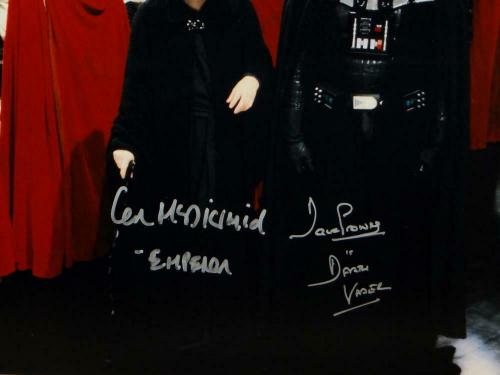 Prowse/ McDiarmid Signed Star Wars 16x20 Darth Vader/Emperor Photo- Beckett Auth