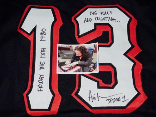 Ari Lehman Autographed Friday The 13th Jersey (jason Voorhees) W/ Proof!