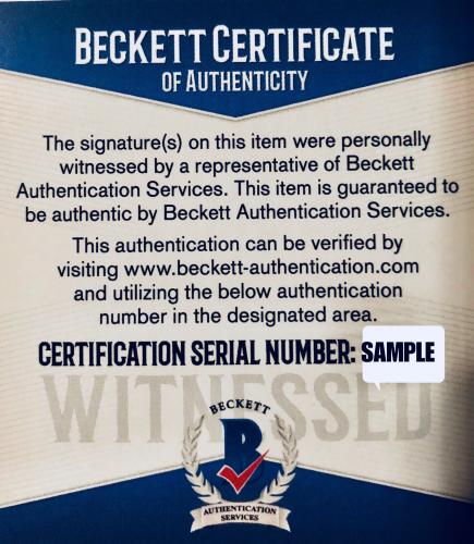 Burt Reynolds Signed Smokey and the Bandit License Plate Ban One Beckett Witness