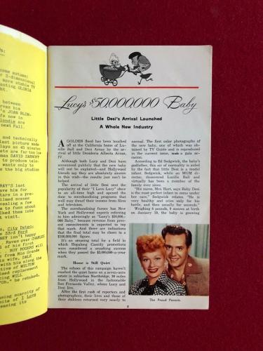 1953, Lucille Ball, "TV GUIDE" (1st Issue) Scarce (New York Edition)