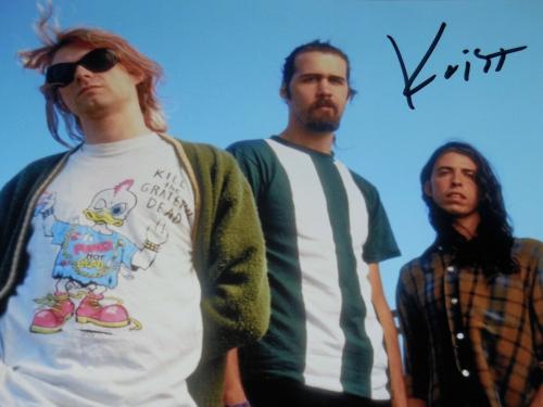 Krist Novoselic Autographed 8x10 Color Photo (framed & Matted) - Nirvana!