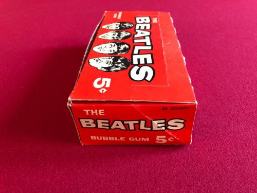 1964, BEATLES, "UN-OPENED", "O-PEE-CHEE" (36-Ct) "Yellow" Wrapper Wax Box (RARE)