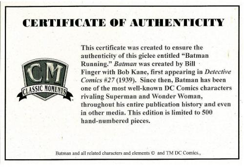 Batman – DC Comics -L.E. Giclee