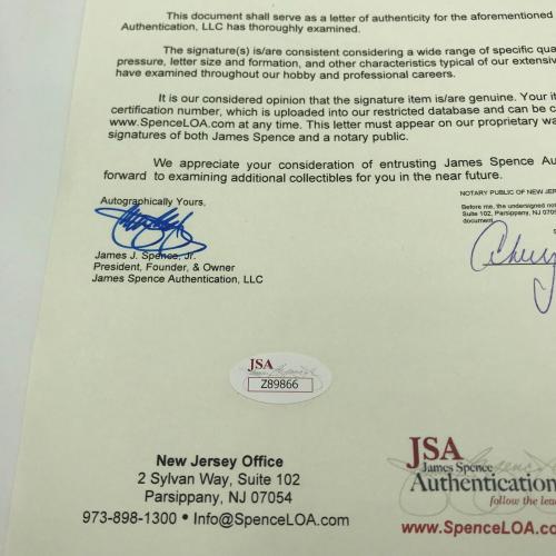 Rare James Jim Toomey Single Signed NL Baseball St. Louis Cardinals GM JSA COA