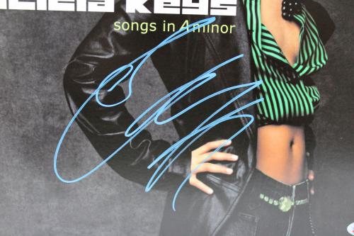 Alicia Keys Signed Songs In A Minor Album Cover W Vinyl Bas D