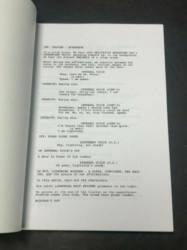 Tommy Chong And Cheech Marin Signed Cars Movie Script 