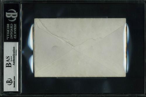 John F. Kennedy Signed 3x5.5 Handwritten 1944 Free Frank BAS Slabbed