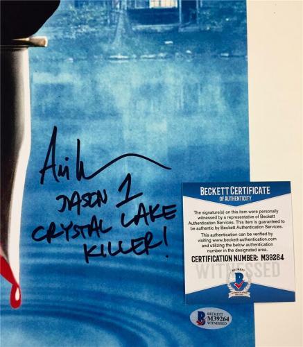 ARI LEHMAN Friday the 13th JASON "Crystal Lake Killer"signed 11x17 photo BAS COA