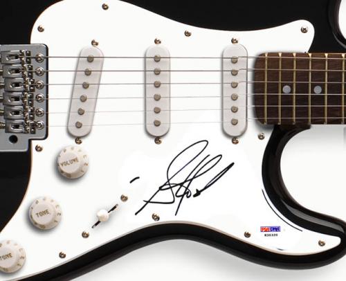 Aerosmith Steven Tyler Signed Guitar &amp; Video Proof PSA DNA AFTAL
