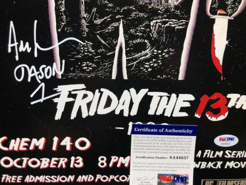 Ari Lehman Signed Jason Voorhees:Friday The 13th 11x14 Photo "Jason 1" PSA 44837