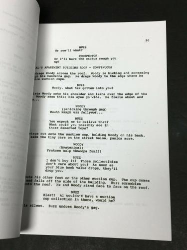 Tim Allen Signed 'Toy Story 2' Full Movie Script *Buzz Lightyear Beckett F48683