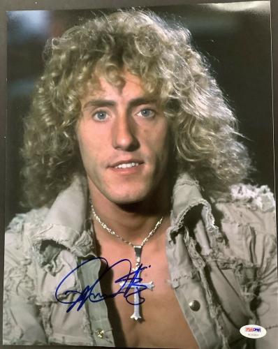 Roger Daltrey Signed Photo PSA/DNA 11x14 Pete Townshend The Who Autograph Close