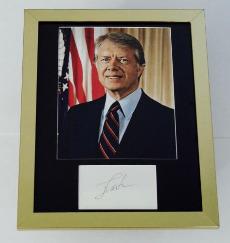 Jimmy Carter Autographed 8x10 Photo Display (framed & Matted) - President!