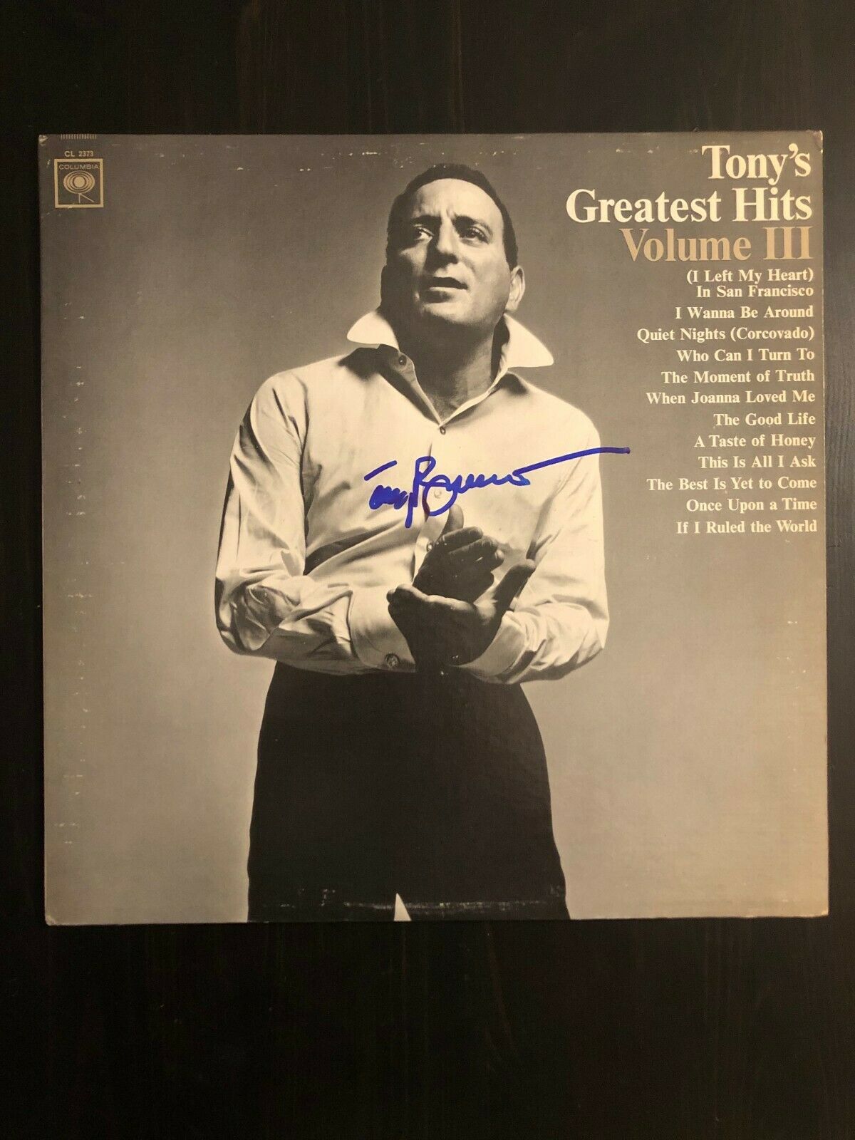 Tony Bennett Signed Autograph Vinyl Album Record Lp Tony S Greatest Hits Iii