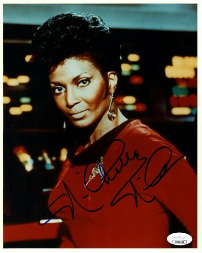 NICHELLE NICHOLS Uhura Autograph STAR TREK Signed 8x10 Photo #1 BAS Beckett COA 