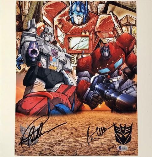 Frank Welker Peter Cullen Signed Transformers 11x14 Photo Beckett Bas Coa