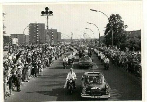 1963 President John F Kennedy Berlin Trip, Motorcade Procession,Orig Wire Photo