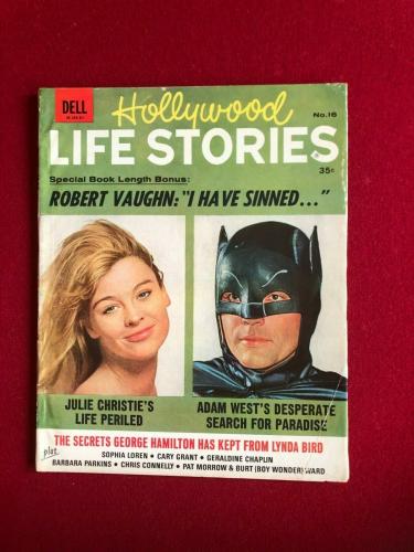 1966, BATMAN, "HOLLYWOOD LIFE STORIES" Magazine (No Label) Vintage / Scarce