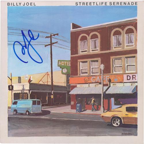Billy Joel Autographed Street life Serenade Album Cover