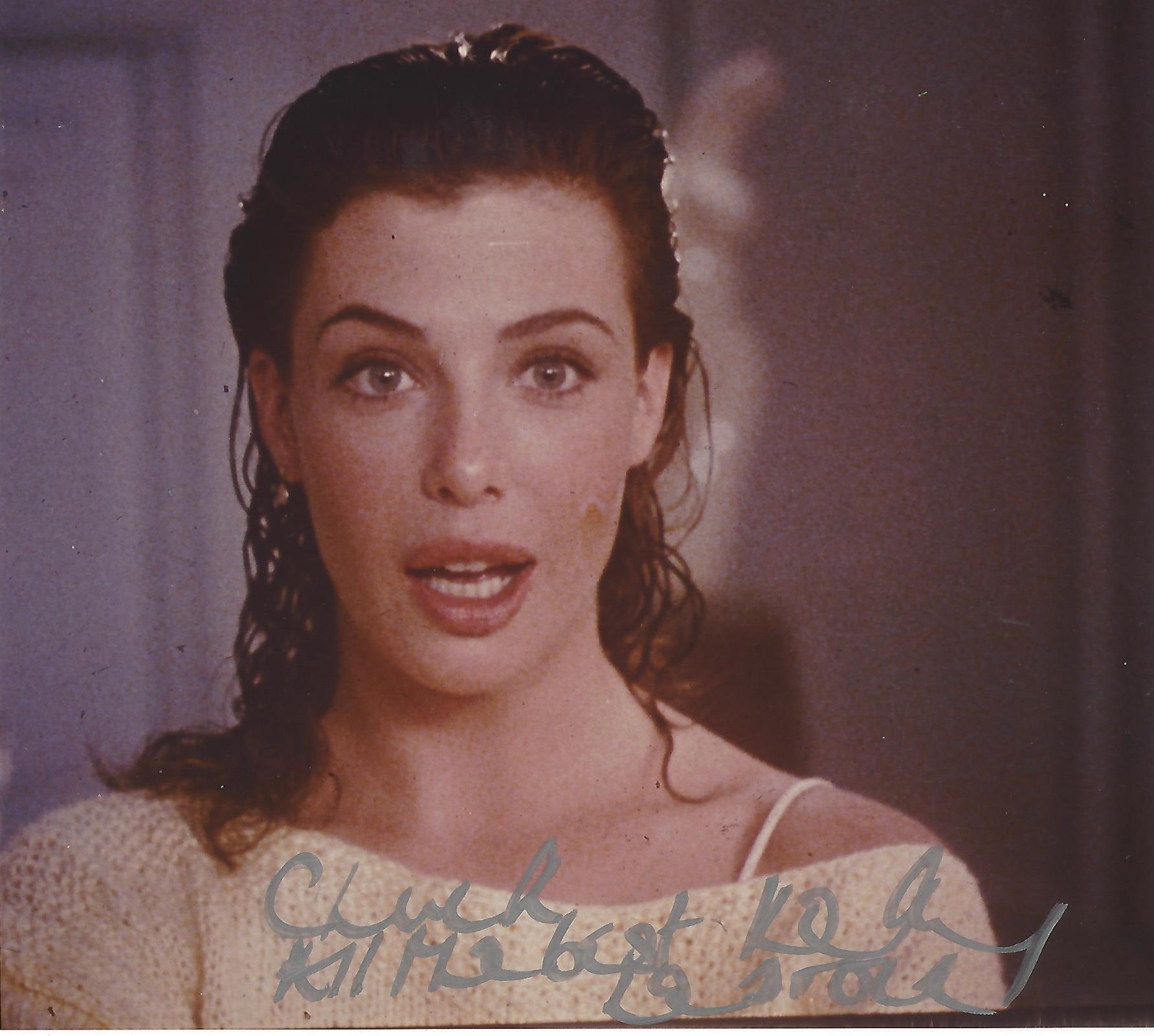 Kelly Lebrock Actress Model Movies Include The Woman In Red Weird Science And Hard To Kill Signed 9x8 Color Photo