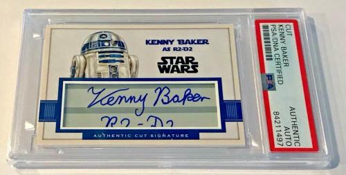 CUSTOM 6x9 Star Wars Kenny Baker R2-D2 Vintage Style Card Back 3.75" 