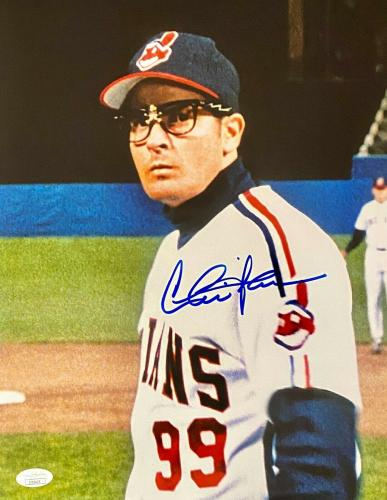 Charlie Sheen Major League Authentic Signed 11X14 Photo BAS Witnessed 2 