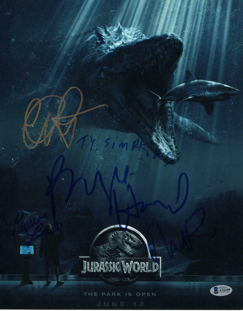 Chris Pratt Jurassic World Autograph Signed & Framed Photo 