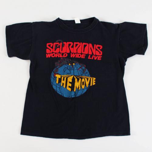 1985 Scorpions World Wide Live The Movie Tee-Shirt Vintage