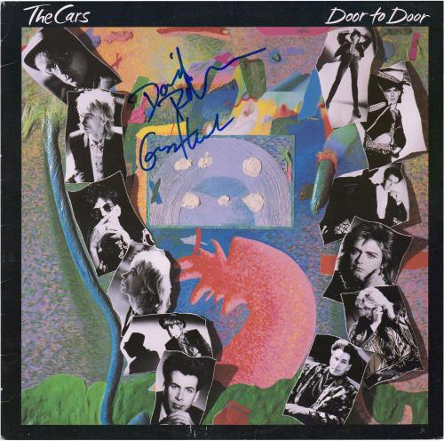 David Robinson & Greg Hawkes Autographed The Cars Door to Door Album Cover - PSA/DNA COA