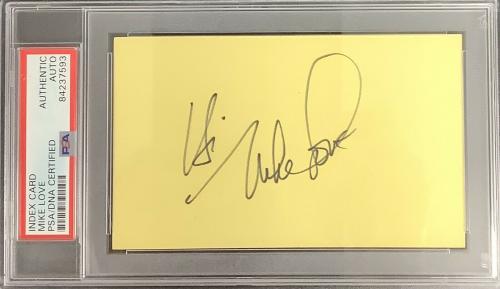 Mike Love Signed Index Card The Beach Boys Singer Music Autograph PSA/DNA