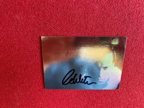 1991, William Shatner (Capt. Kirk), "Autographed" (JSA) Star Trek Foil Card