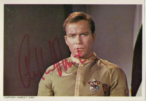 William Shatner Signed Autographed Postcard Star Trek Captain Kirk JSA JJ41594