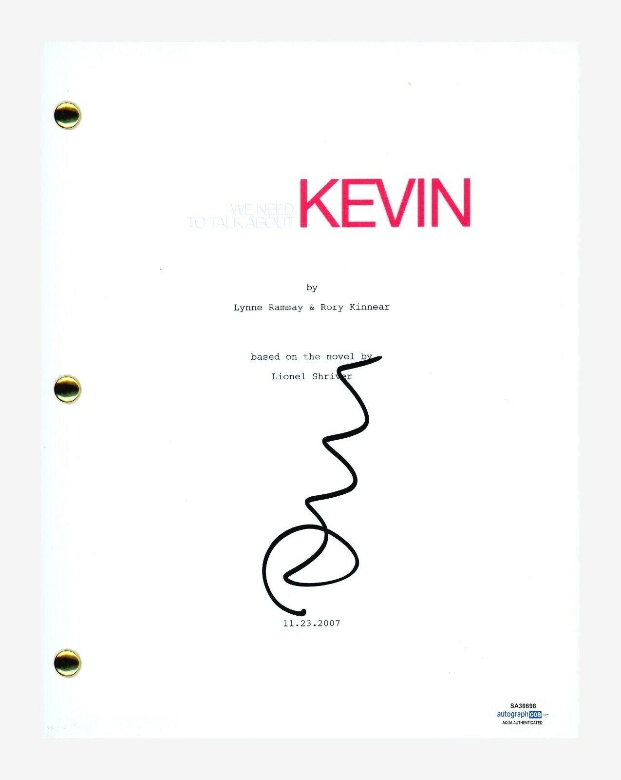 Tilda Swinton Signed Autograph WE NEED TO TALK ABOUT KEVIN ...