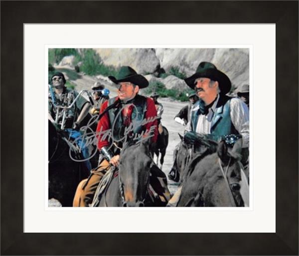 Burton Gilliam Autographed 8x10 Photo Blazing Saddles Lyle 1 Matted Framed