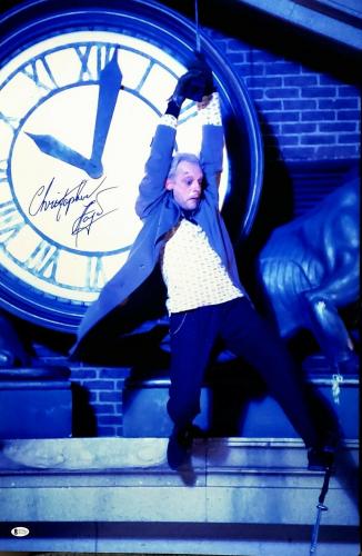 CHRISTOPHER LLOYD Signed "BACK TO THE FUTURE" 20X30 Photo Beckett BAS Witness