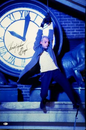 CHRISTOPHER LLOYD Signed "BACK TO THE FUTURE" 20X30 Photo Beckett BAS Witness