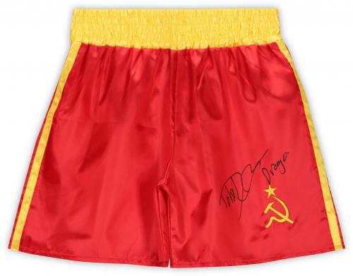 Dolph Lundgren Rocky IV Autographed Boxing Trunks