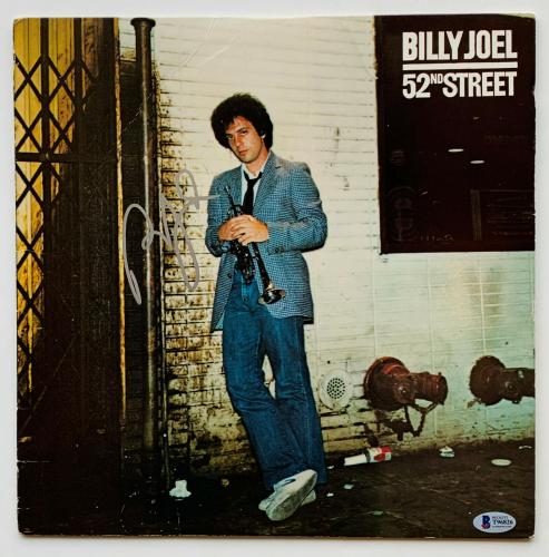 Billy Joel 52nd Street signed Autographed Vinyl Record LP Album Beckett  BAS COA