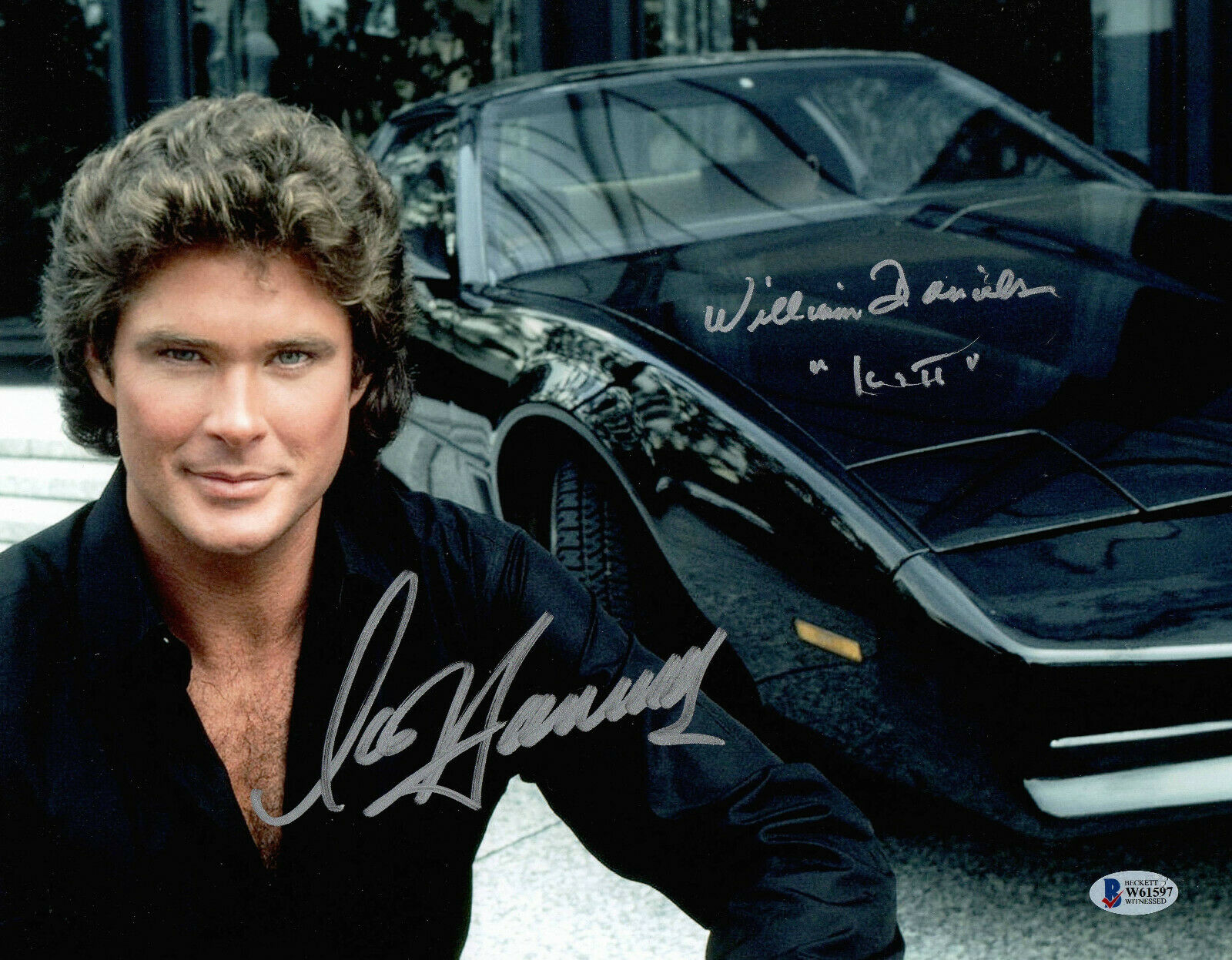 KNIGHT RIDER AUTOGRAPH SIGNED PP PHOTO POSTER DAVID HASSELHOFF 