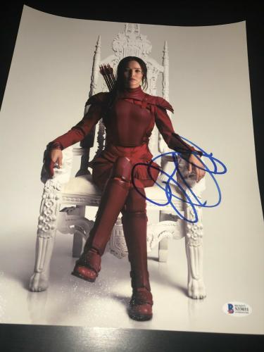 JENNIFER LAWRENCE THE HUNGER GAMES SIGNED PHOTO PRINT AUTOGRAPH 