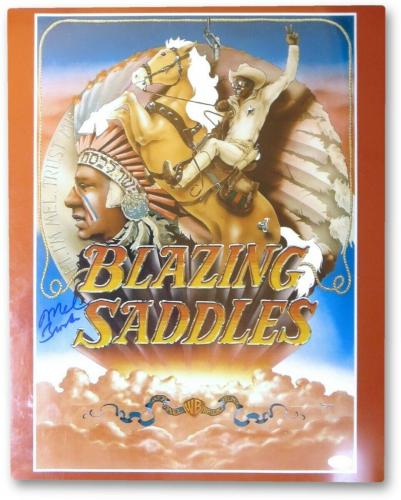 #4A96757 Gene Wilder Signed Blazzing Saddles Autographed 12x18 Poster PSA/DNA 
